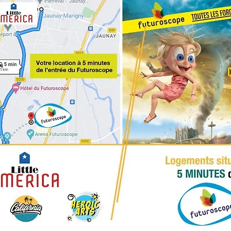 Little America - Appart 3km Futuroscope Jaunay-Clan