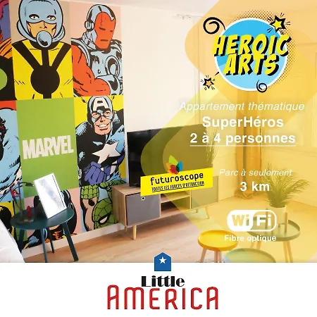 Little America - Appart 3km Futuroscope Aparthotel Jaunay-Clan