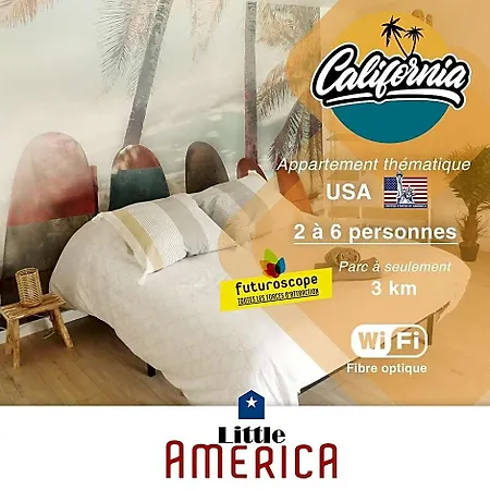 Appart hôtel Little America - 3km Futuroscope