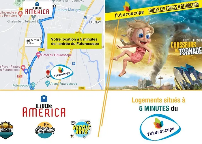 Little America - Appart 3km Futuroscope Jaunay-Clan